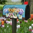 thumbnail image 2 of Spring Floral Mailbox Covers Magnetic Standard Size 21" X 18" Summer Floral Butterflies Welcome Mailbox Wraps Post Letter Box Cover for Garden Yard Home Decor Outdoor Decorations, 2 of 6