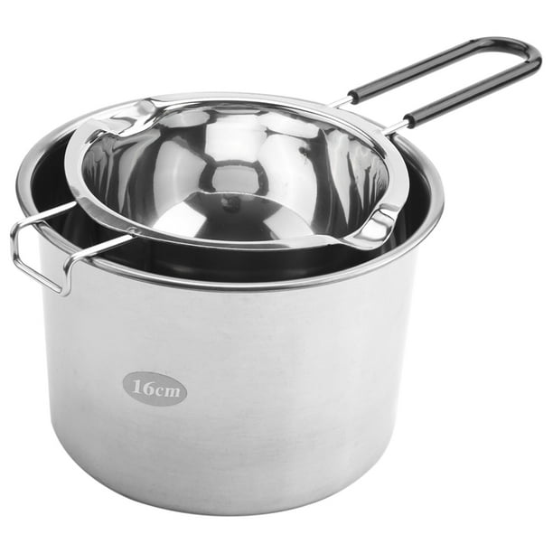 2Pack Stainless Steel Double Boiler, HeatResistant Handle for