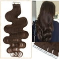 thumbnail image 2 of SEGO Tape in Hair Extensions 100% Real Remy Human Hair Long Straight Gold Hair Acessories Clearance, 2 of 9