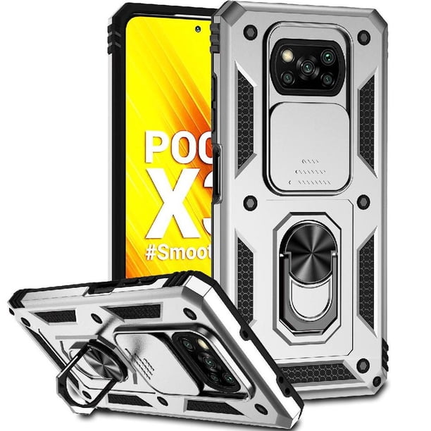 Estuche GANGXUN para Xiaomi Poco X3 Pro, soporte giratorio 360°, estilo mecánico y magnético