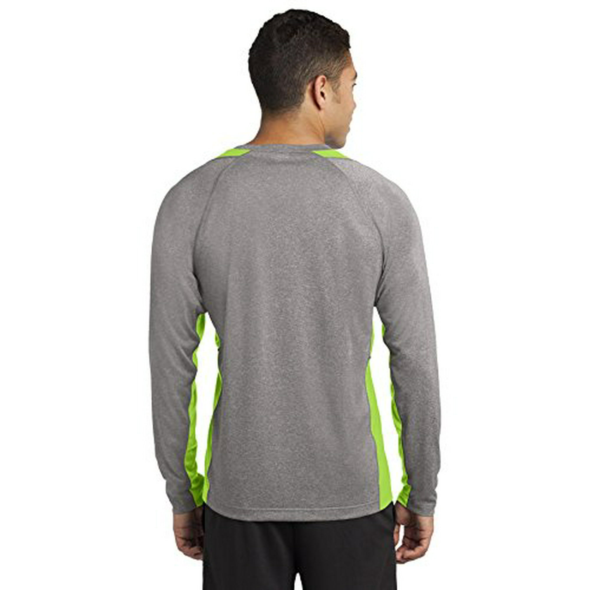 Vintage Sno Jet ST361LS Long Sleeve Heather Colorblock Performance Tee Vintage Sno Jet ST361LS Long Sleeve Heather Colorblock Performance Tee