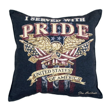 Simply Home I Served With Pride Tapestry Pillow