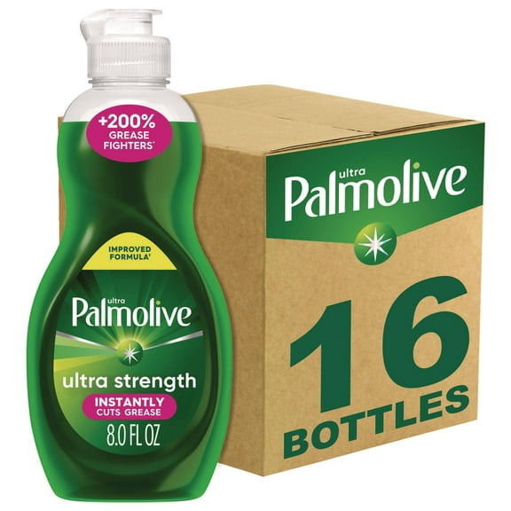 Ultra Palmolive 61047169 8 oz. Bottle Dishwashing Liquid - Fresh Scent (16/Carton)