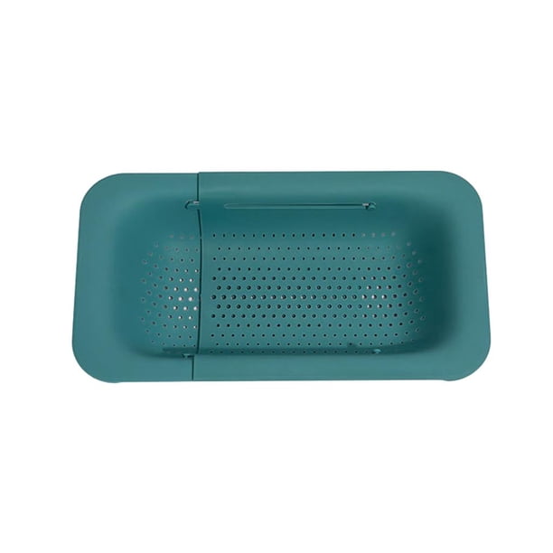 Colador expandible Colador Retráctil De Plástico Cesta De Colador De Fregadero De Cocina Extensible Verde Verde Magideal Colador expandible