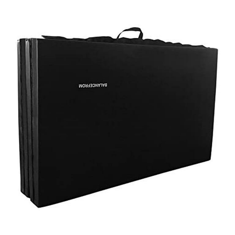 BalanceFrom Fitness 120 x 48 All Purpose Folding Gymnastics Exercise Mat,  Black - 120 x 48 x 24 inches - Bed Bath & Beyond - 35732979