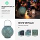 thumbnail image 2 of Solar Energy Outdoor Hanging Lamp Hollow-Out Hanging Lantern Courtyard LED Lamp, 2 of 3