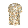 thumbnail image 2 of Rocae Hippie Bee Honeycomb for Breathable Men's Baseball T-Shirt Fashionable Casual Baseball Jersey, Moisture-wicking Sportswear Medium, 2 of 9