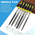 thumbnail image 4 of Deburring Tool Kit, DIY with 6pcs Needle Files Woodworking 10 Blades Professional Deburring Tool Kit for Resin Aluminum, 4 of 6