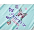 thumbnail image 2 of Butterfly Pajamas for Tween Girls Soft Cute 2-Piece Clothes PJ Pants Set Big Kid Size 8, 2 of 7