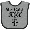 thumbnail image 3 of Inktastic Future Judge Law Scale Boys or Girls Baby Bib, 3 of 4