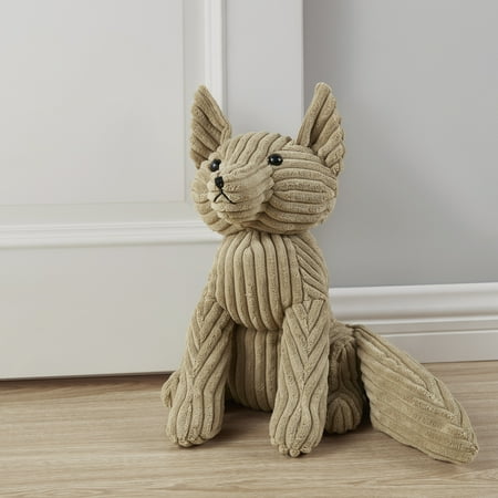 The Draft Stop Rob the Fox Decorative Door Stopper with Sand Fill, 5"x11"x11", 1 Count