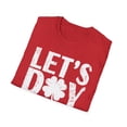 thumbnail image 5 of Let's Day Drink, Gildan Unisex Softstyle Shirt, Shamrock Graphic Tee, S-3XL, 5 of 5