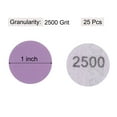 thumbnail image 2 of Unique Bargains 25 Pack 1-Inch Purple Sanding Discs 2500 Grits Hook & Loop Professional Aluminum Oxide Sandpaper Mini Size, 2 of 5