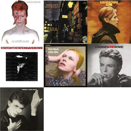 Aladdin Sane & Rise & Fall Of Ziggy Stardust & The Spiders From Mars (2012 Remaster/Half-Speed Master) & Low (2017 Remaster) & Station To Station (2016 Remastered Version) & Hunky [LP Vinyl Bundle]