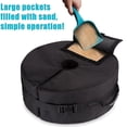thumbnail image 2 of Round Umbrella Base Weight with Side Slot Opening, 46cm ~ Easy Set up (Black), 2 of 5