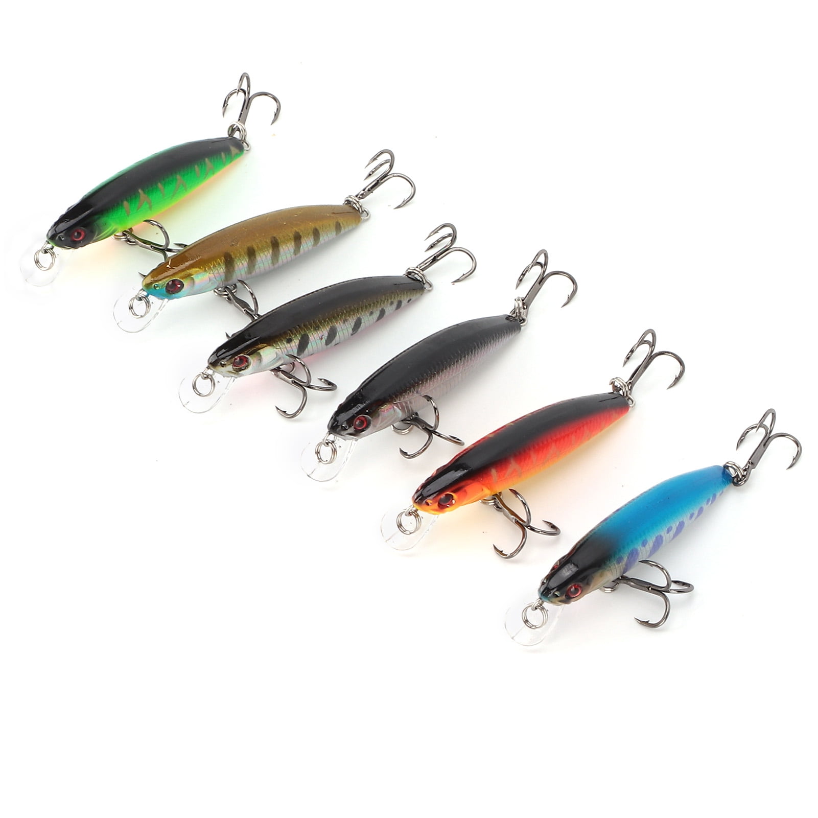 Premium Minnow Fishing Lure Topwater Hard Bait Wobbler Jig Bait Swimbait for Carp Striped Bass Realistic Sinking Stream Lures for Anglers Professional Fishing Gear Accessories 3 inches / 7.6 cm
