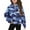 AA-Blue, variant on Girls Long Sleece Thumb Hole Sweatshirts Fall Casual Half Zip Pullover Trendy Camo Print Tops with Pockets, Birthday Gifts!