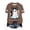 Brown, variant on Womens Halloween T Shirt Fall Spooky Season Doodle Graphic Short Sleeve Autumn Tops Blouse Women's Tshirts 5XL