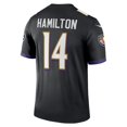 thumbnail image 4 of Baltimore Ravens Kyle Hamilton #14 Black 2025 Official NFL Legend T-Shirt, 4 of 4