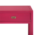 thumbnail image 4 of FurnitureR Bianca Modern Wood Console Table with 2 Drawers in Pink, 4 of 9