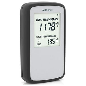 Airthings Corentium Home Radon Detector 223 Portable, Lightweight, Easy-to-Use, (3) AAA Battery Operated, USA Version, pCi/L