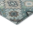 thumbnail image 3 of Addison Rugs Mayfield Premium Machine Washable Transitional Ethnic Teal Rectangle Rug, 10' X 14' Machine Washable Transitional Ethnic Teal Oversized Sherpa Throw Blanket, 3 of 6