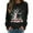 Black, variant on Fiaer Christmas Sweatshirt for Women 2025 Funny Plus Size Print Sweatshirts Crewneck Long Sleeve Xmas Holiday Tops White XL