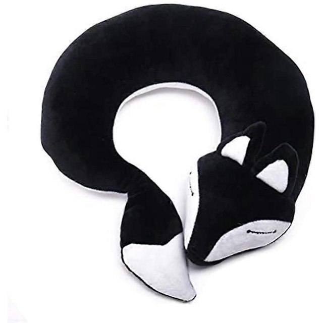 ZHAOCHENG Almohada de viaje Almohada de cuello de zorro de dibujos animados para niños Almohada para el cuello