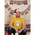 thumbnail image 2 of Merry Christmas Quote Santa's Beard Men Gold T-Shirt, Male Medium, 2 of 4