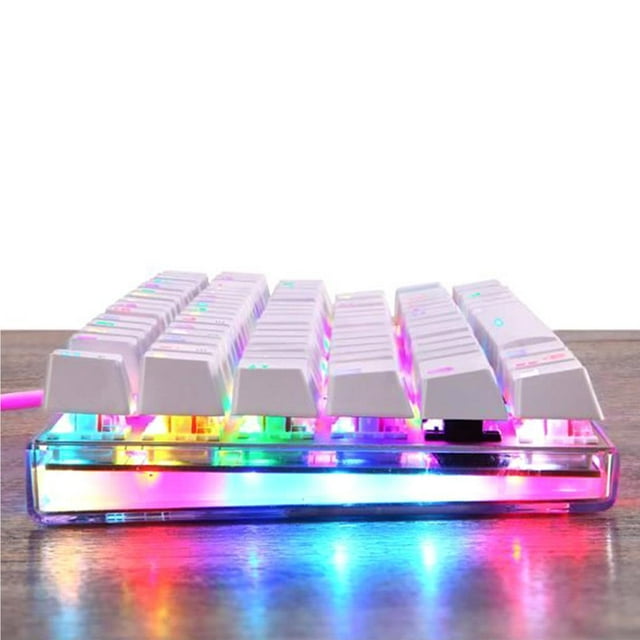 VONKY K87S Clavier Mécanique de Jeu Clavier Câblé USB Bleu Commutateur RGB Clavier Rétroéclairé avec 87 Touches