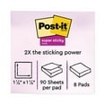 thumbnail image 2 of Pads in Playful Primary Collection Colors, 2" x 2", 90 Sheets/Pad, 8 Pads/Pack | Bundle of 2 Packs, 2 of 5