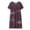 Z1_Grey, variant on Clearance! Hontri Women's Summer Thin Short-Sleeved Nightdress Loose Home Wear Dress Multi-Color One Size