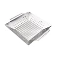 thumbnail image 2 of 1pc Basket Large Grid Pan BBQ Accessories for All & Smokers 8 Inch, 2 of 8