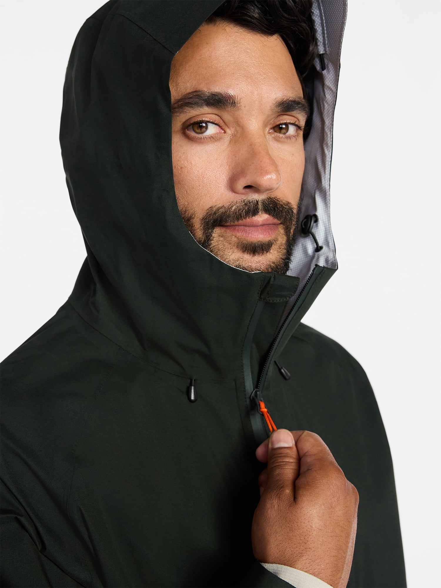Ozark Trail Men's and Big Men's Sealed Seam Rain Jacket Pinnacle System, Sizes S-3XL