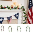 thumbnail image 1 of Plastic Spring Style Tulips Vines, Artificial Flower Wreath With Flexible Branches, for Indoor and Outdoor Decorations, Blue, 1 of 6