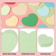 thumbnail image 3 of Uxcell 100 piezas de recortes en forma de corazón 3 x 2.5" tarjetas de papel en forma de corazón para manualidades del Día de San Valentín color verde claro, 3 of 6