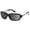 Glossy Black, variant on Tahoe Wind Blocking Padded Foam Light Sensitivity Sunglasses, 100% UVA + UVB Protection, Glossy Black Frame/Extra Dark Lenses