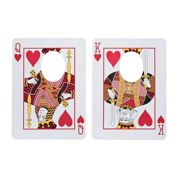 Casino Playing Card Face Cutouts (2Pc) - Party Decor - 2 Pieces