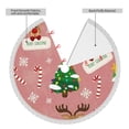 thumbnail image 4 of Faldas para árbol de Navidad de 48 pulgadas con texto "Merry Christmas", tapete para árbol de Navidad para vacaciones de invierno, falda para árbol de Navidad para decoraciones navideñas rústicas, 4 of 8