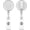 White, variant on -USA - Retractable ID Badge Reels - White, 20 Pack - with Snap Strap to Secure Name Card Holder