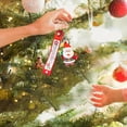 thumbnail image 1 of Christmas Santa Keychain For Christmas Couples Christmas Tree 3D Keychain With Garland Lights Glass Ornament Beach Set Beard Swinging Car Cow Hanging Decorations from Ceiling, 1 of 3