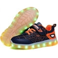 thumbnail image 2 of Kids Light Up Shoes Led Flash Sneakers with Spider Upper USB Charge for Boys Girls Toddles Best Gift for Birthday Thanksgiving Christmas Day, 2 of 6