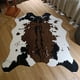 thumbnail image 5 of Matsuzay Decoración completa para dormitorio, alfombra lavable a máquina con estampado de vaca, alfombra de materiales cómodos y suaves Decoración del hogar Marrón 140x160cm, 5 of 6