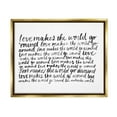 thumbnail image 4 of Stupell Industries Casual Cursive Love Phrase Repeating Calligraphy Words Graphic Art Metallic Gold Floating Framed Canvas Print Wall Art, Design by Grace Popp, 4 of 5