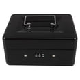 thumbnail image 3 of Small Safe Box For Money With Combination Lock Portable Metal Money Organizer With Removable Tray Lockable Storage Box For Cash, 3 of 8