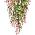thumbnail image 6 of Simulation Flower Artificial Wisteria Flower Vine Fake Hanging Plant for Home Party Wedding Garden Decor-Pink, 6 of 8