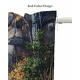 thumbnail image 5 of Autumn Deer Kitchen Valances for Windows Farmhouse Linen Window Valance Curtain for Living Room Window Treatment Farmhouse Elk River Valance Rod Pocket Topper Drape, 60 x 18 Inch, 5 of 6