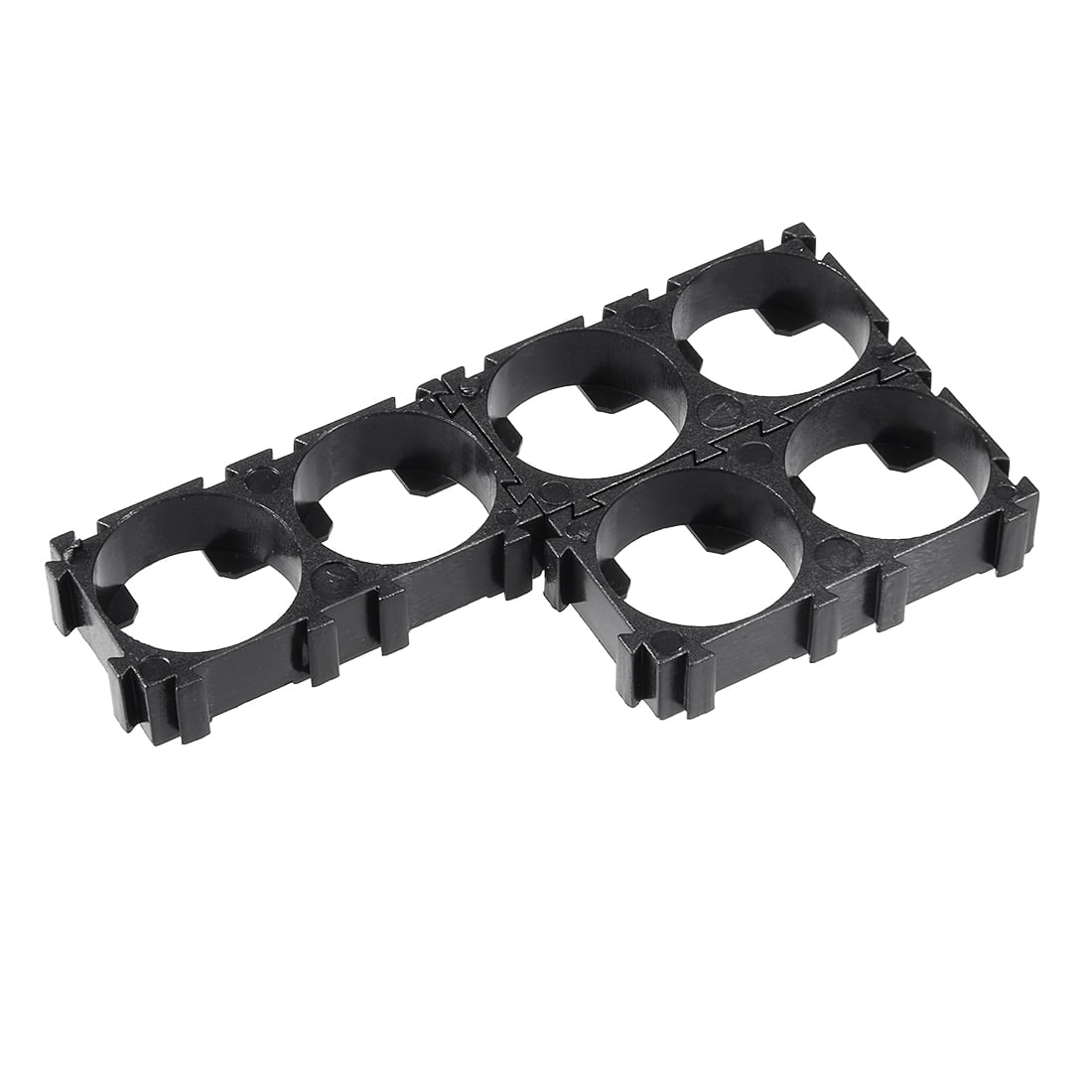 Basage 20x 18650 Lithium Battery Double Holder Bracket for DIY Cell Pack Black
