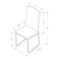 thumbnail image 2 of Monarch Specialties White Leather Look Dining Chair, 2 of 3