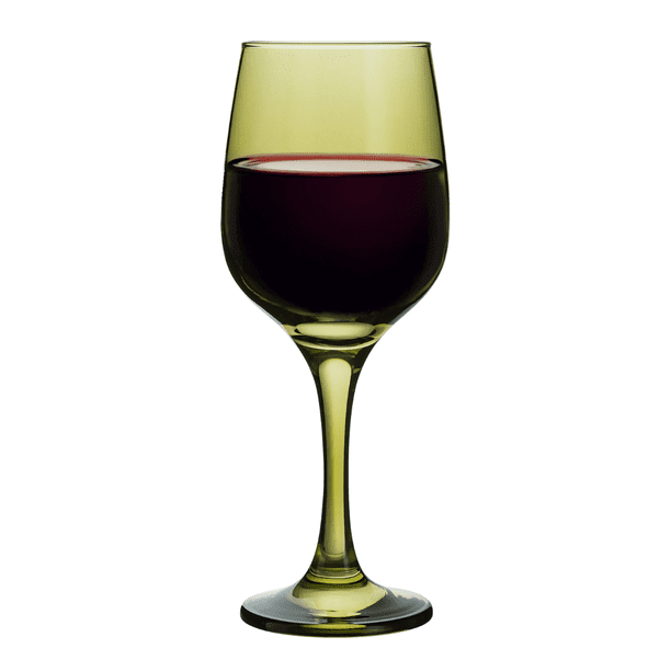 Set 6 Copas vidrio Cristal para Vino Tinto Lav Fame 480ML Color Verde